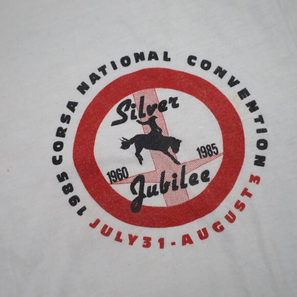 Vintage Corsa Chevrolet Corvair Owner Club 1985 Jubilee T Shirt - Picture 4 of 10